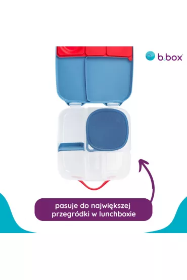 b.box Silikonowy pojemnik z pokrywk� do lunchboxa Ocean