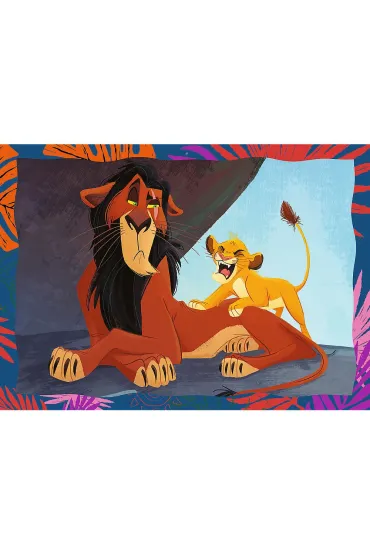 Puzzle 4w1 - Odwa�ny Kr�l Lew (35+48+54+70 el.) Trefl