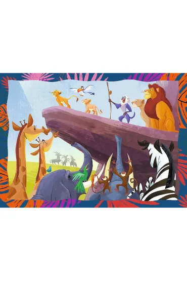 Puzzle 4w1 - Odwa�ny Kr�l Lew (35+48+54+70 el.) Trefl