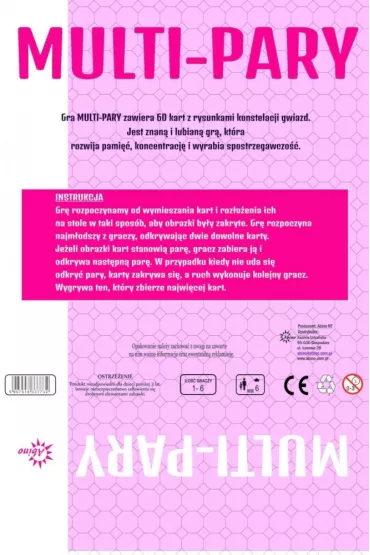 Multi-Pary Konstelacje gwiazd Abino