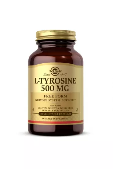 Solgar L-Tyrosine - L-Tyrozyna 500 mg Suplement diety 100 kaps.