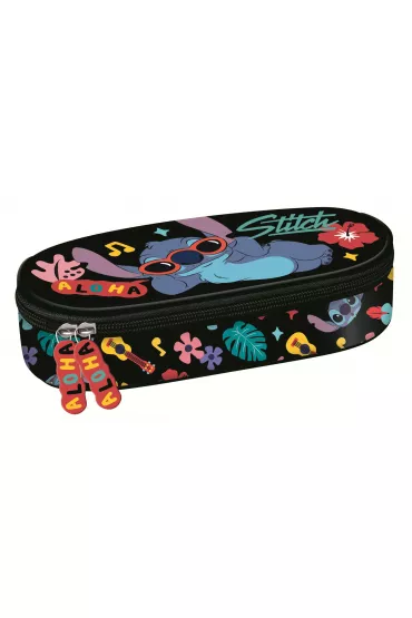 St. Majewski Pi�rnik saszetka usztywniona z wewn�trzn� klapk� Stitch Black Aloha
