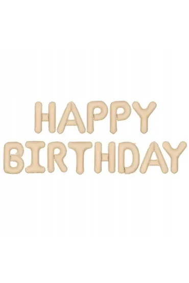 PartyDeco Balon foliowy Happy Birthday be� 340x35cm