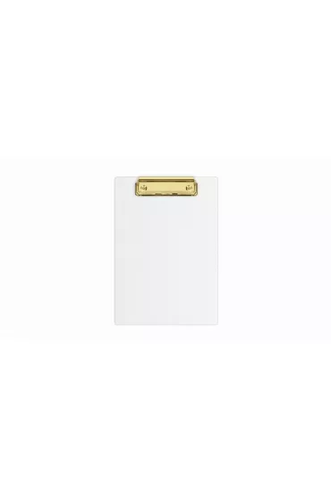 Clipboard A5 PVC bia�y z�oty mechanizm BIURFOL KHG-00-10
