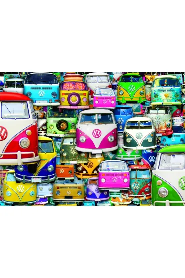 Puzzle 1000 el. Autobusy Eurographics