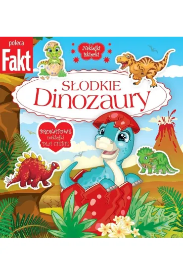 S�odkie dinozaury. Brokatowe naklejki dla ciebie