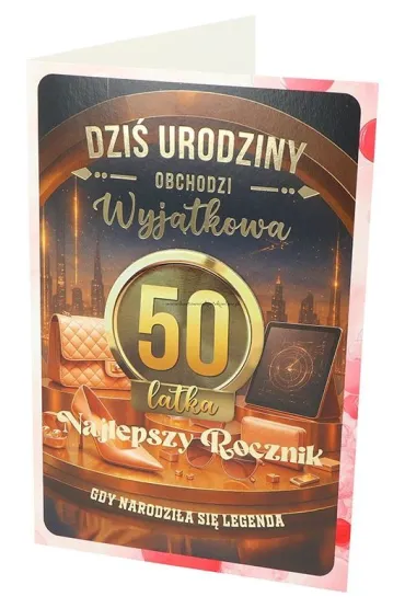 Yeku Karnet z wymiennymi rocznikami 50 damska