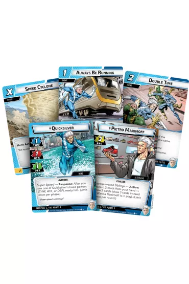 Marvel Champions: Hero Pack - Quicksilver - Michael Boggs, Nate French, Caleb Grace