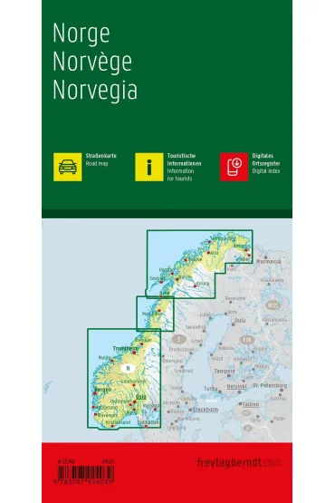 Mapa Norwegia 1:600 000