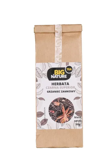 Big Nature Herbata czarna Superior Grzaniec Zamkowy 50 g GRATIS