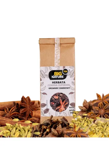 Big Nature Herbata czarna Superior Grzaniec Zamkowy 50 g GRATIS