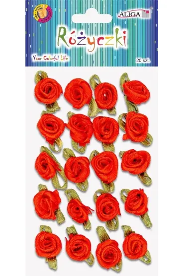 Aliga R�yczki czerwone 2,5cm 20 szt