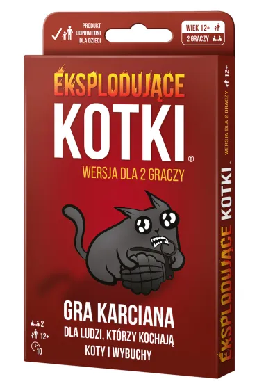 Eksploduj�ce Kotki. Wersja dla 2 graczy Rebel - Elan Lee