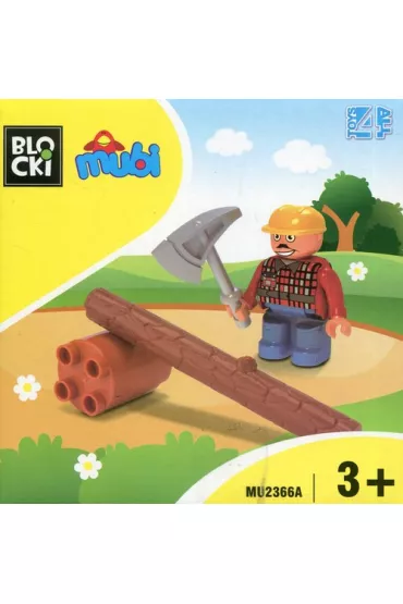 Klocki Blocki MUBI Figurka Drwal (zestaw uzupe�niaj�cy)