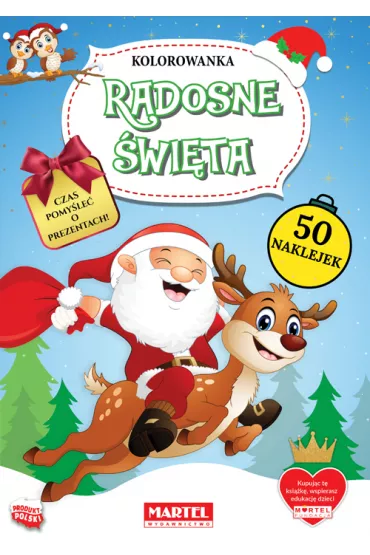 Radosne �wi�ta. Kolorowanka z naklejkami
