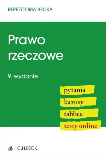 Prawo rzeczowe. Pytania, kazusy, tablice, testy online