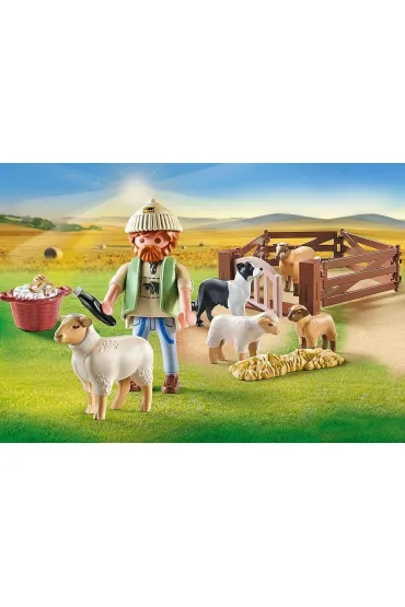 Playmobil Country M�ody owczarz z owcami 71444