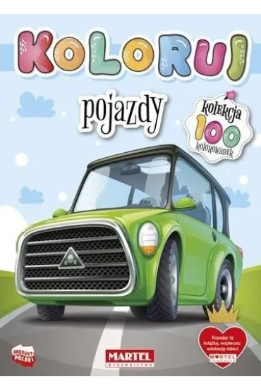 Pojazdy. Koloruj