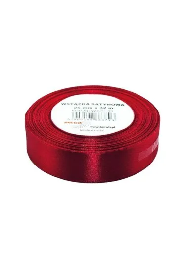 Brewis Wst��ka satynowa czerwona 12mm x 32m