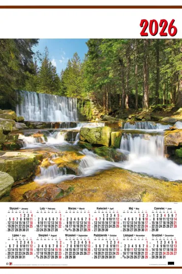 Kalendarz Tr�jdzielny Jezioro 2019 - Plakat Polski