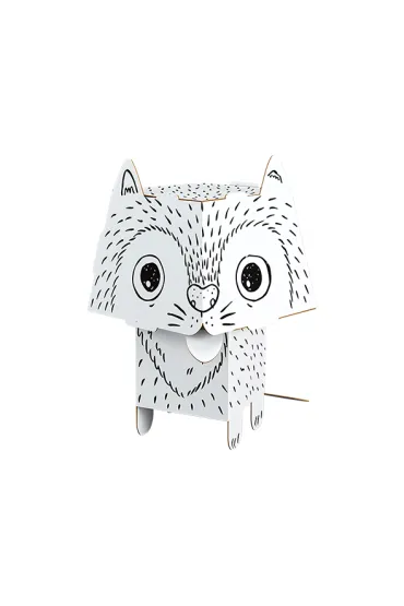 Kolorowanka CubeHead 3D, "Kot", Normal