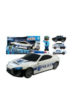 Pojazd policji transporter tealistyczne dwiki Leantoys
