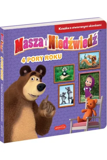 4 pory roku. Masza i Nied�wied�. Ksi��ka z otwieranymi okienkami