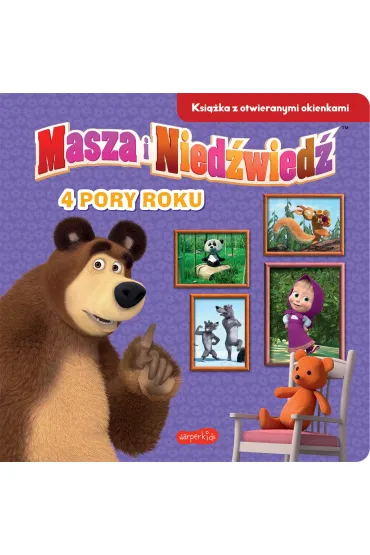 4 pory roku. Masza i Nied�wied�. Ksi��ka z otwieranymi okienkami