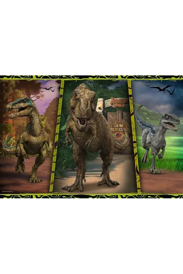 Puzzle 104 el. XL Kolorowe dinozaury Trefl