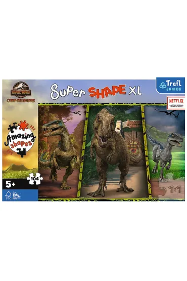 Puzzle 104 el. XL Kolorowe dinozaury Trefl