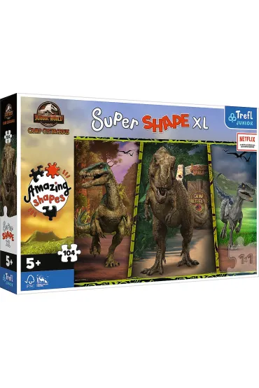 Puzzle 104 el. XL Kolorowe dinozaury Trefl