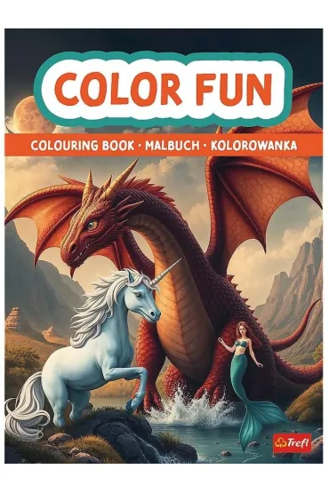 �wiat fantasy. Kolorowanka. Malbuch. Colouring book