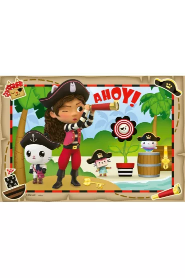 Puzzle dla dzieci 2x24 el. Koci Domek Gabi Ravensburger