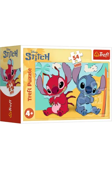 Puzzle mini 54 el. Stitch i jego �wiat - mix Trefl