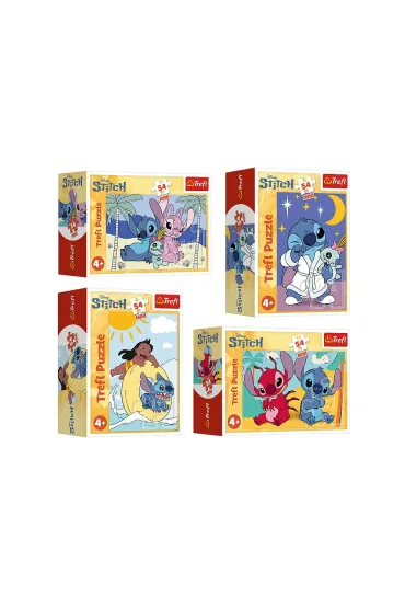 Puzzle mini 54 el. Stitch i jego �wiat - mix Trefl