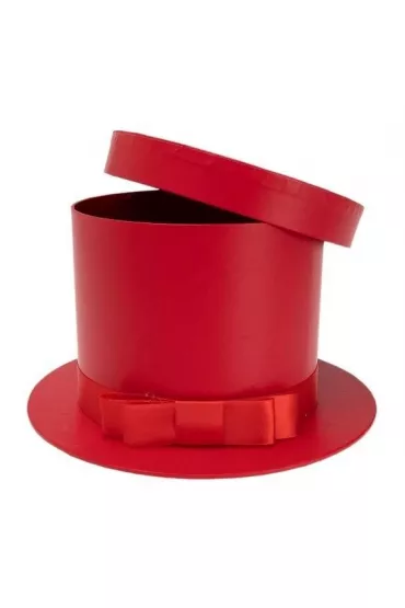 Rozette Pude�ko Flower Box Kapelusz czerwony