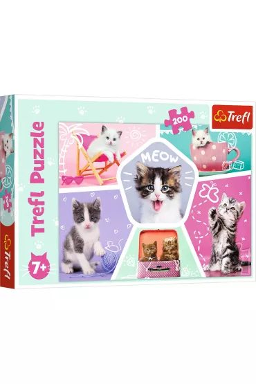 Puzzle 200 el. Kocie figle Trefl
