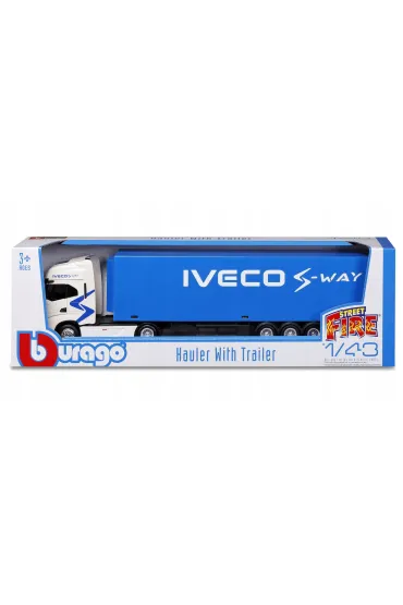 Bburago Model 1:43 IVECO S-WAY 570 ci�ar�wka z naczep� 18-31469