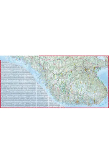 Norwegia road map 1:11000 000 laminat 2025