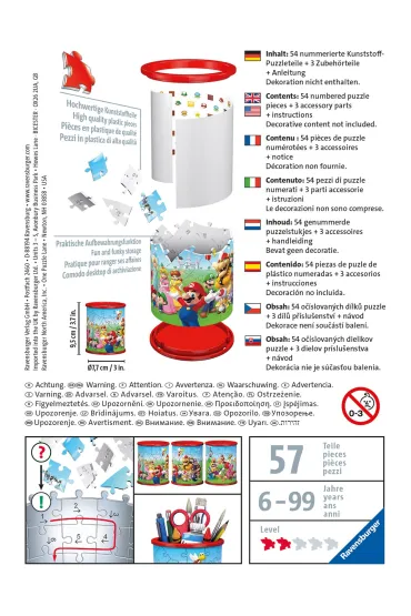 Puzzle 54 el. 3D Przybornik Super Mario Ravensburger