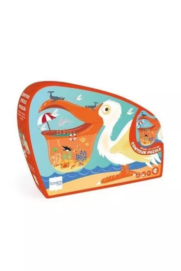 Puzzle konturowe 24 el. Pelikan Scratch