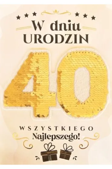 Armin Style KARNET URODZINY 40 B6 Z KOP AS CE-03 FOL