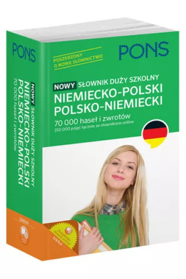 Nowy s�ownik du�y szkolny niemiecko-polski, polsko-niemiecki PONS 70 000 hase� i zwrot�w