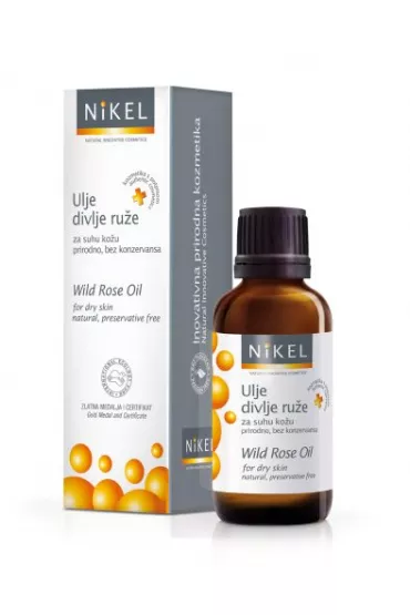 Nikel Olejek z kwiat�w dzikiej r�y i pelargonii wyg�adzaj�cy zmarszczki, naturalny 30 ml