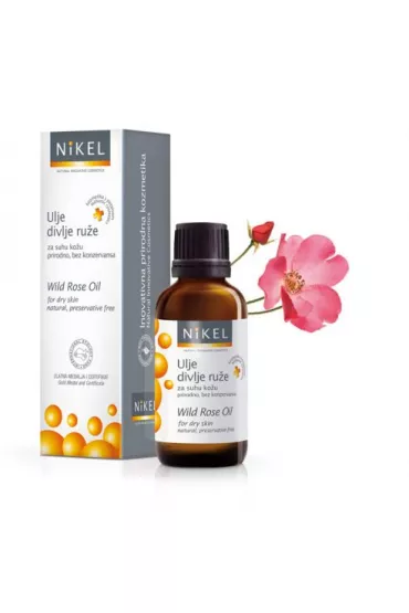 Nikel Olejek z kwiat�w dzikiej r�y i pelargonii wyg�adzaj�cy zmarszczki, naturalny 30 ml