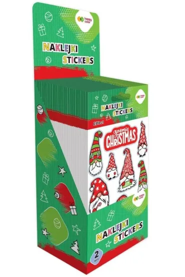 Happy Color Naklejki EFFECT-Xmas- BOX2 10x20cm 50 szt.