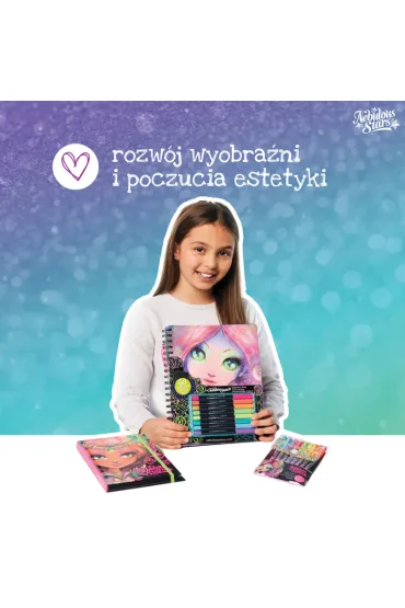 Kolorowanki z czarnymi kartkami i pisakami M Coralia