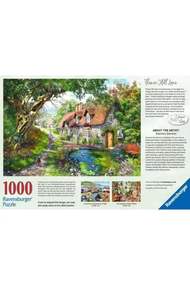 Puzzle 1000 el. Droga w�r�d wzg�rza kwiat�w Ravensburger