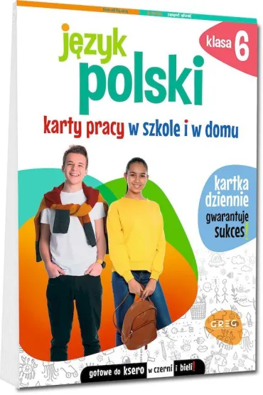 J�zyk polski. Karty pracy w szkole i w domu. Klasa 6 - Karolina  Cichocka