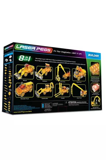 Klocki. Laser Pegs. Construction 8 w 1